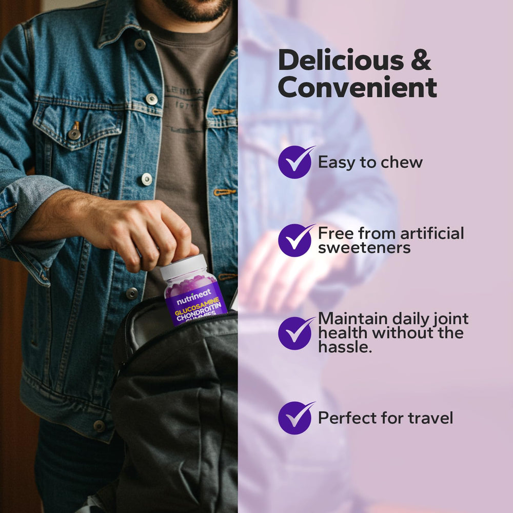 NutriNeat Gummies front label with ingredients for informed choice.