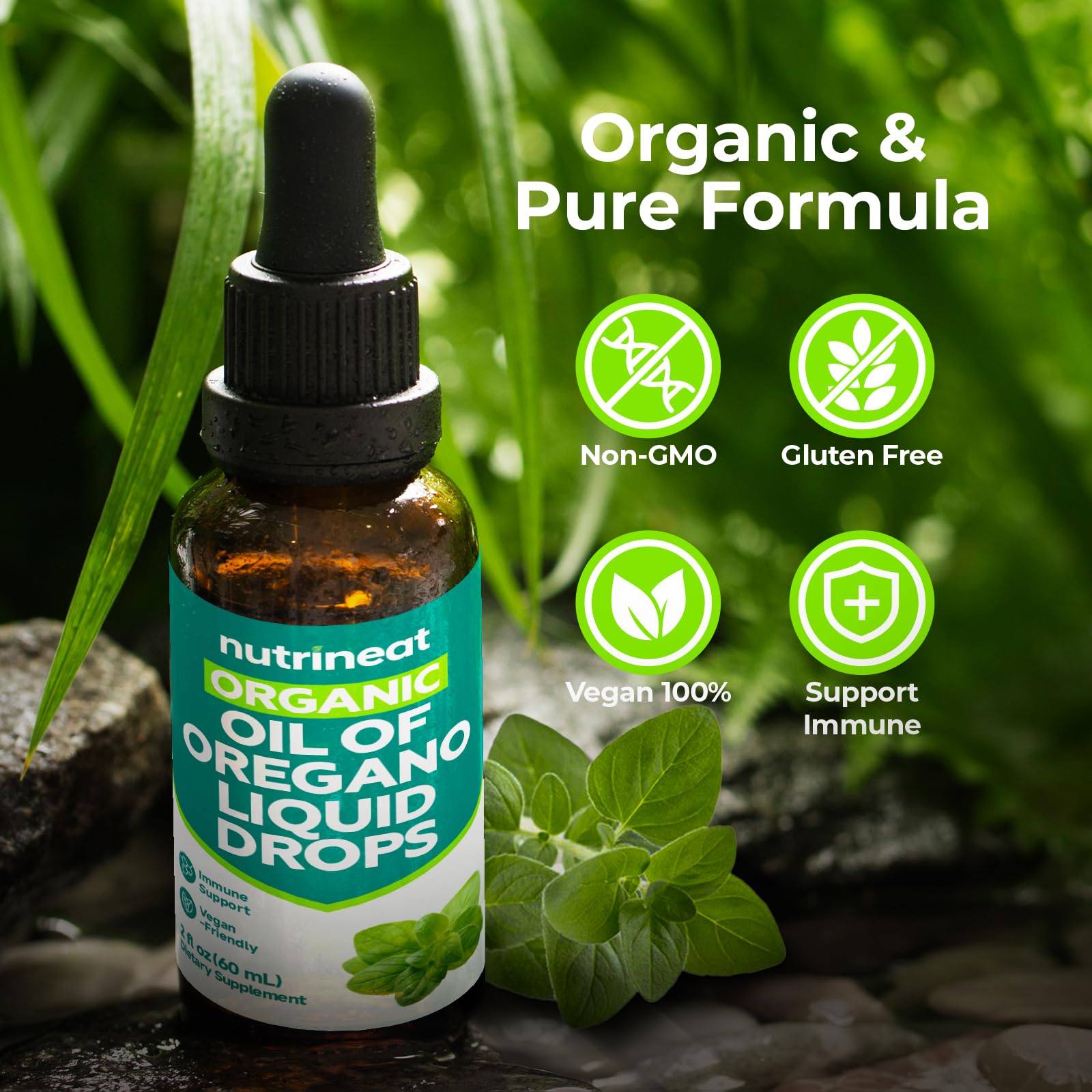 Drops added to water for easy daily ingestion with NutriNeat