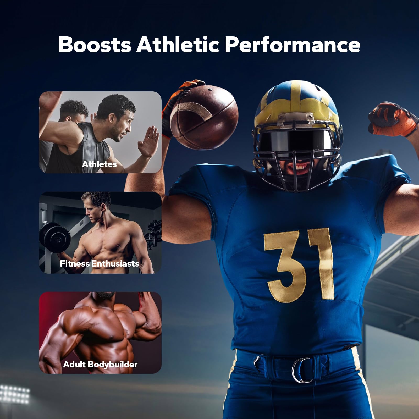 Athlete using NutriNeat capsules during training session.