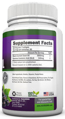 NutriONN Black Currant Oil softgels close-up showing capsules and GLA content