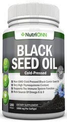 NutriONN Black Seed Oil 180 softgels provides immune support and antioxidant power.