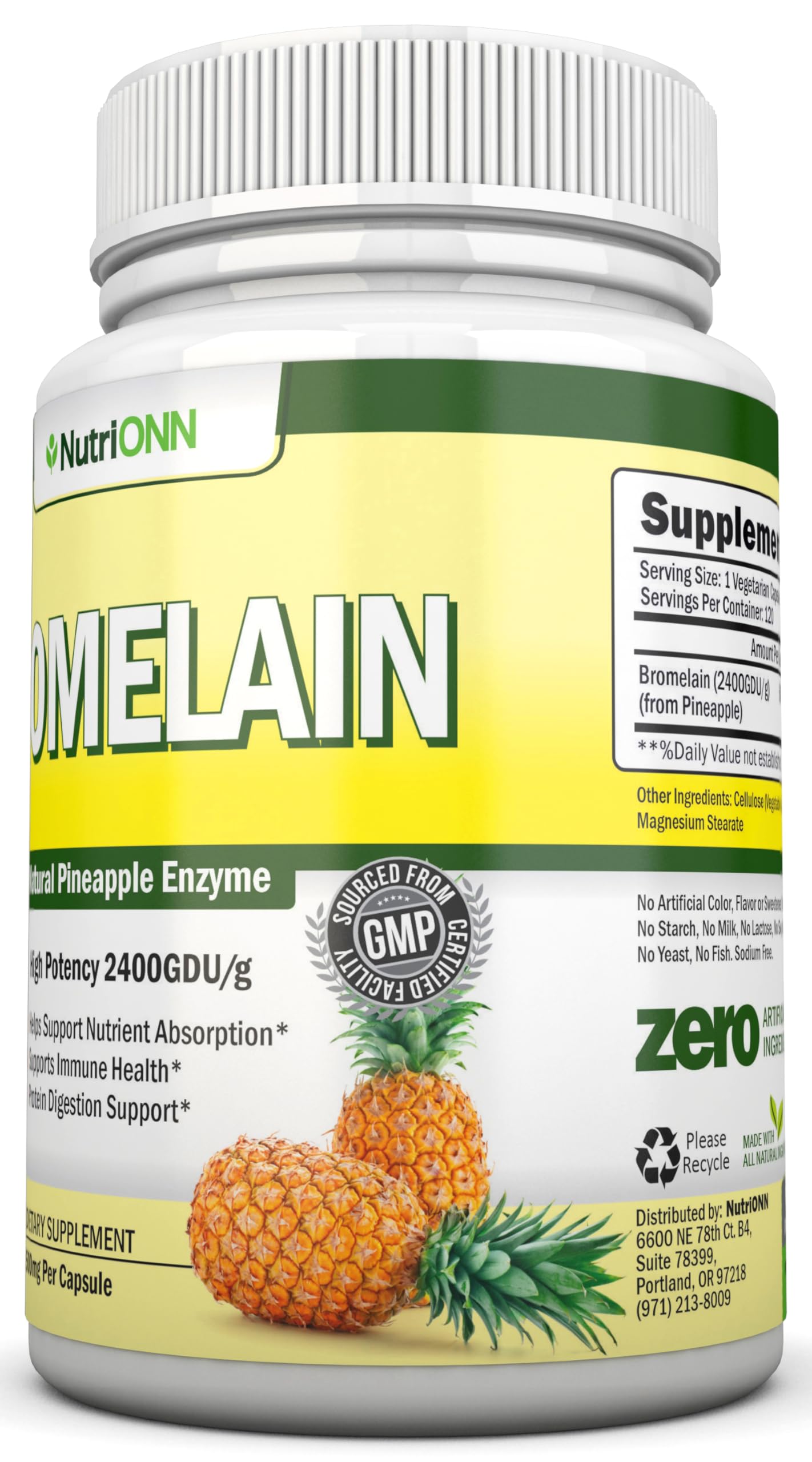 NutriONN Bromelain digestive-benefits visual representing protein digestion support