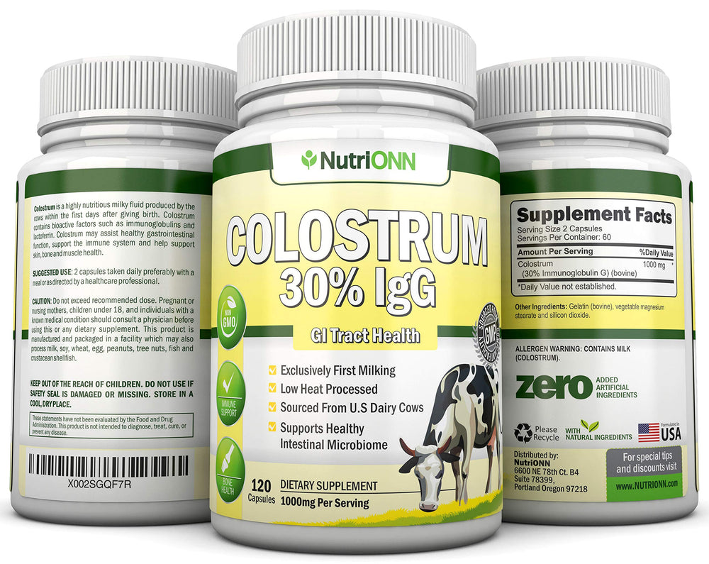 NutriONN Colostrum low heat processing preserves bioactive factors