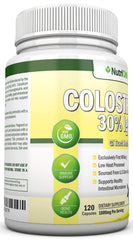 NutriONN Colostrum packaging box emphasizing US dairy sourcing