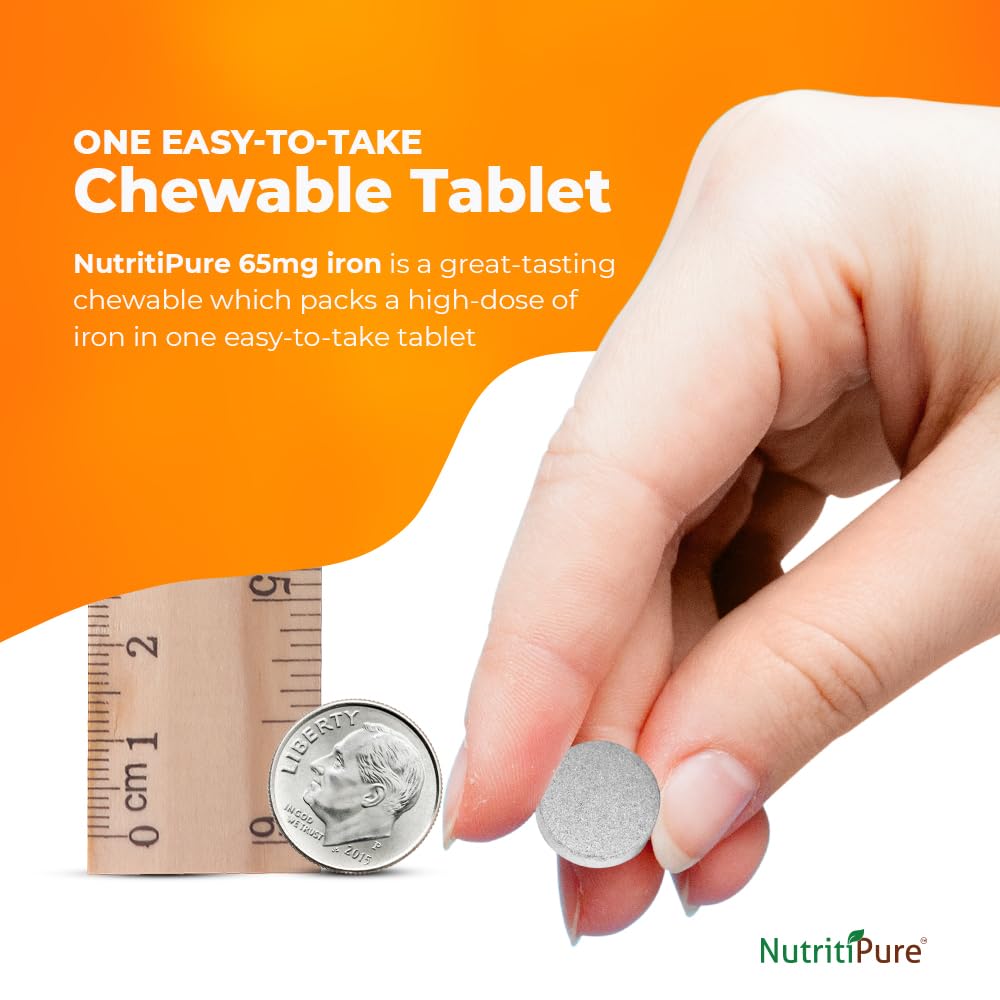 NutritiPure carbonyl iron shown for high bioavailability and gentler digestion.