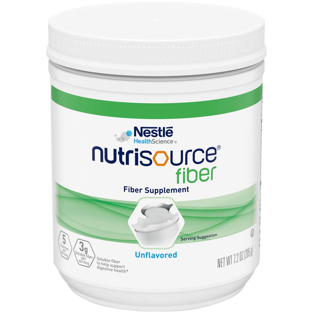 Nutrisource Fiber Powder pour into smoothie
