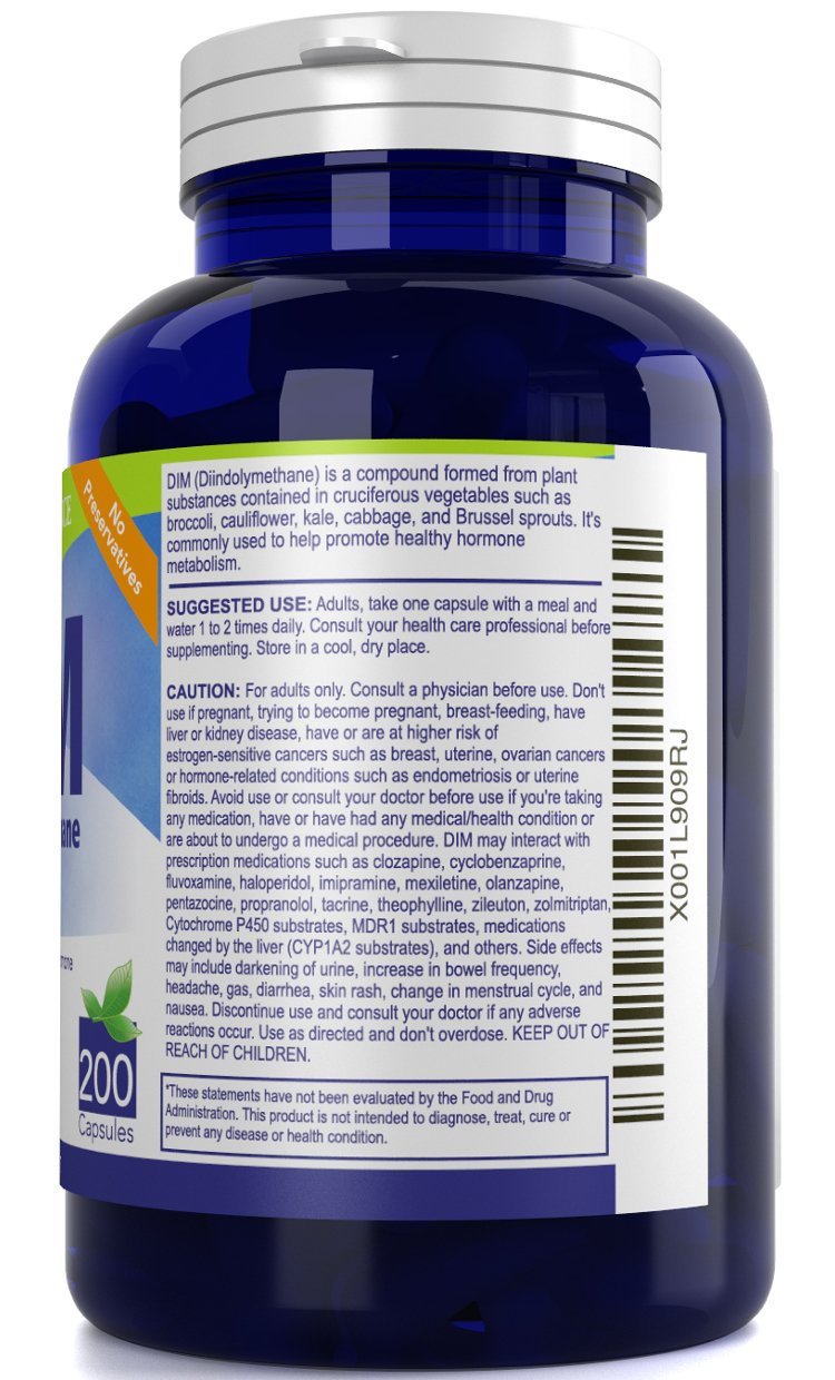 Nutrissence DIM bottle front view signals USA-made quality and reliable daily use for ongoing wellness.