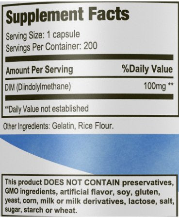 Nutrissence DIM capsules on the counter illustrate a simple daily routine with hormone metabolism support.