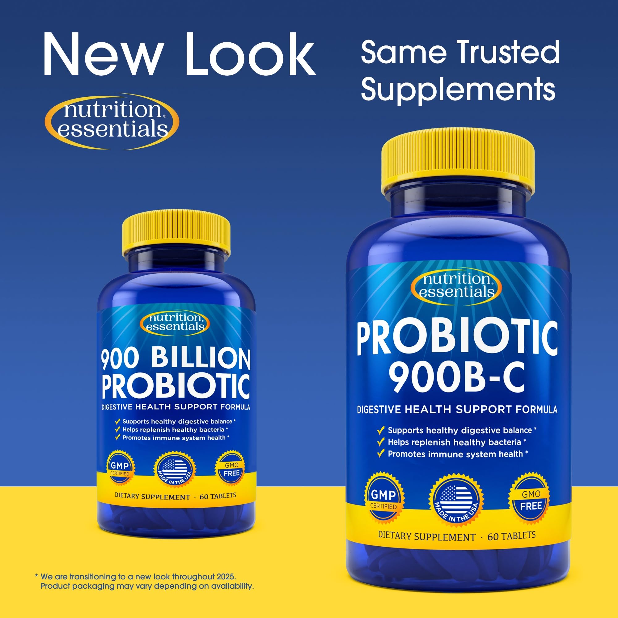 Nutrition Essentials Made in USA packaging for trusted quality and freshness.