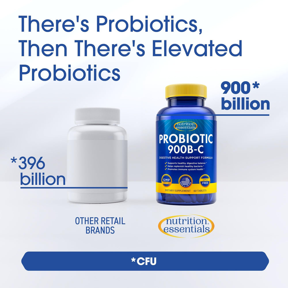 Nutrition Essentials probiotic packaging highlights protective materials preserving potency