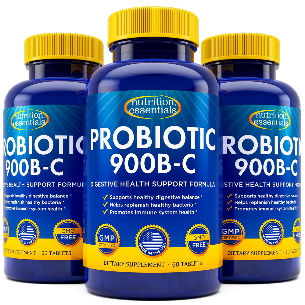 Nutrition Essentials Probiotics bottle front for daily digestive support.
