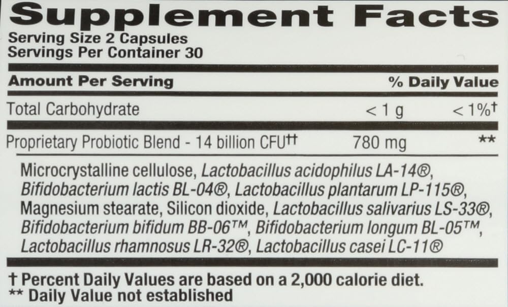 Nutrition Now PB 8 visual showcasing eight probiotic strains for gut balance