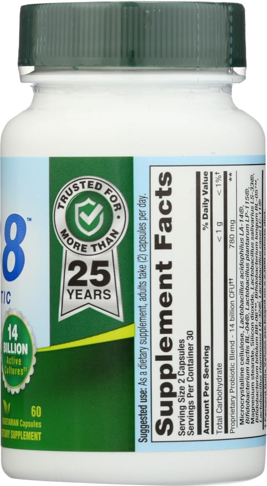 Nutrition Now PB 8 packaging design illustrating a 60-count bottle