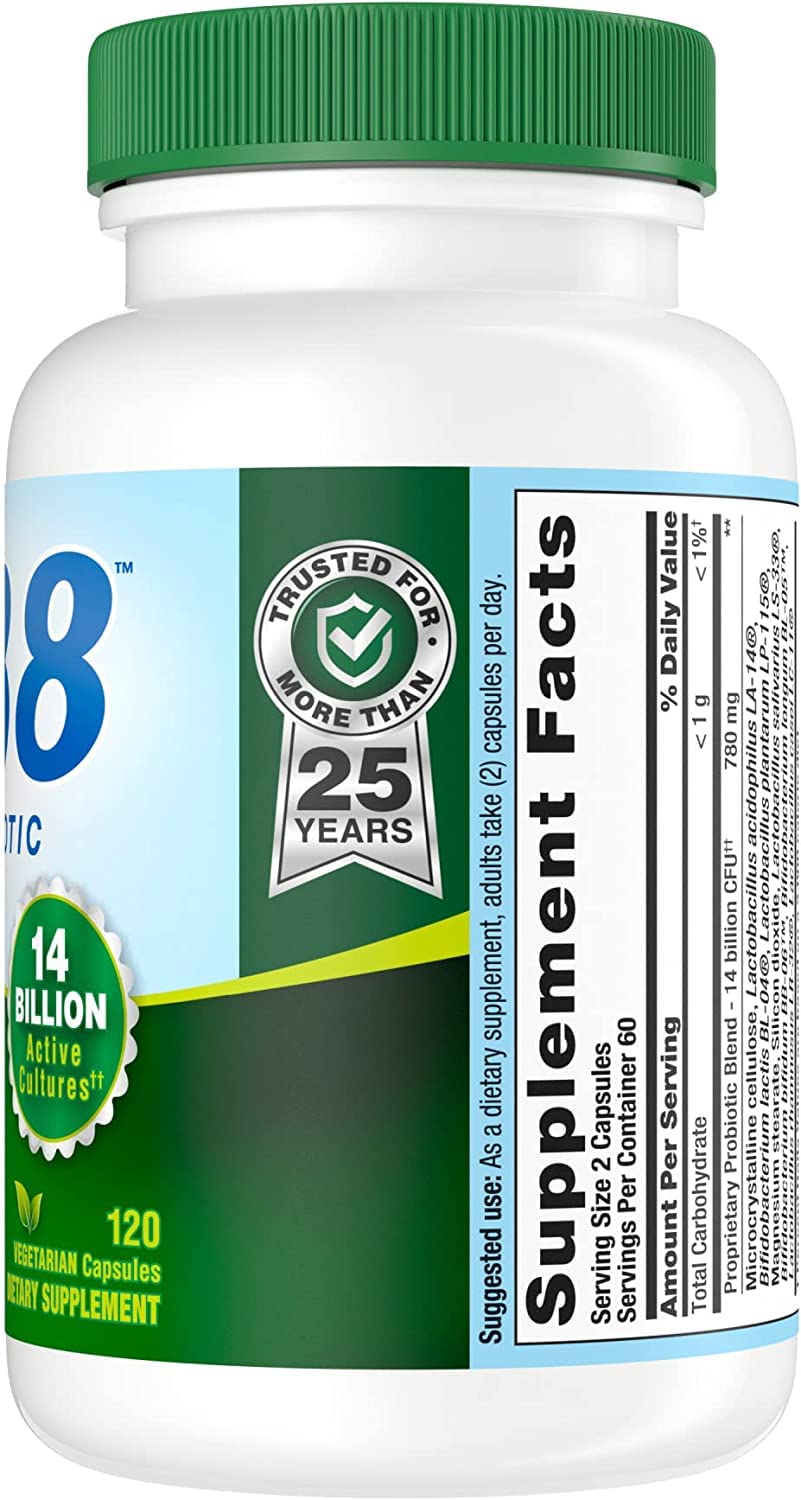 Nutrition Now PB 8 ProBiotic bottle on shelf for convenient daily use