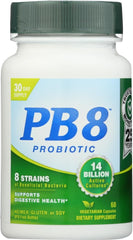 Nutrition Now PB 8 probiotic bottle with 14B cultures supporting digestive balance