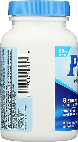 Nutrition Now PB8 Acidophilus label highlighting gluten-free probiotic formula.