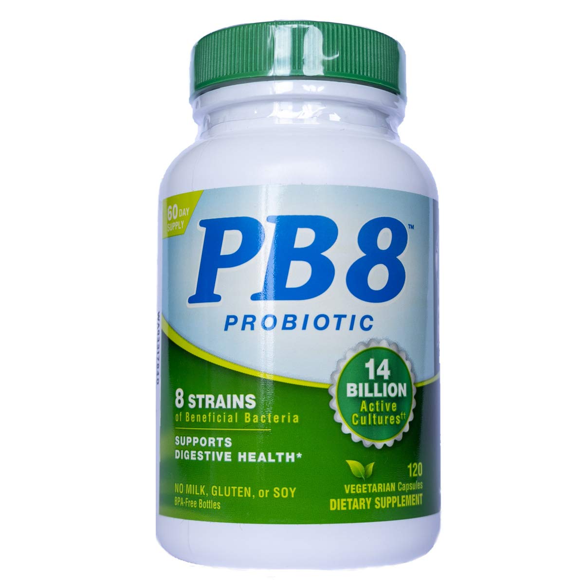 Nutrition Now PB8 Acidophilus Veg capsules close-up; vegetarian probiotic option.