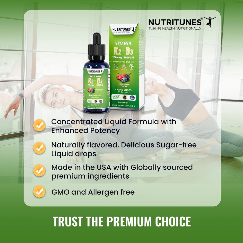 Cuentagotas preciso para medir 2 ml diarios de Nutritunes K2 D3.