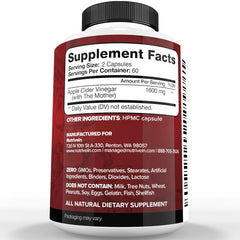 Nutrivein ACV with Mother capsules close-up highlighting tasteless, easy-to-swallow design