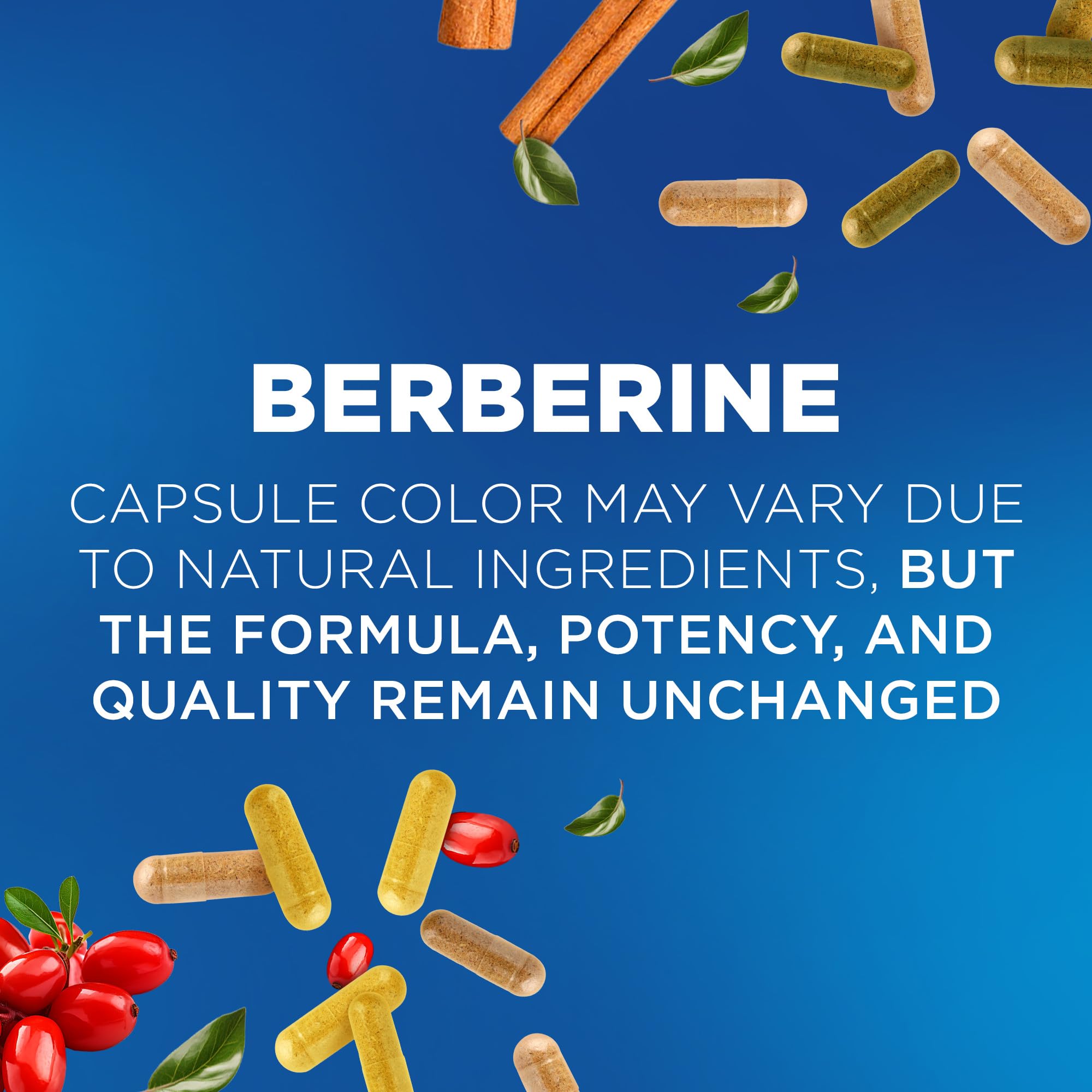Nutrivein Berberine Cinnamon label close up with cinnamon blend.