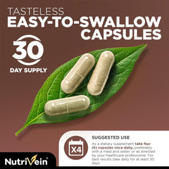 Nutrivein label closeup highlighting clean vegan formula