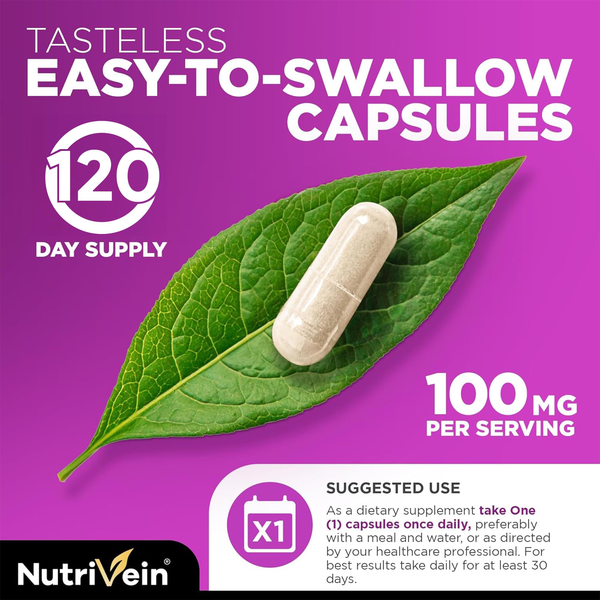 Nutrivein zinc picolinate compact capsules for convenient everyday use