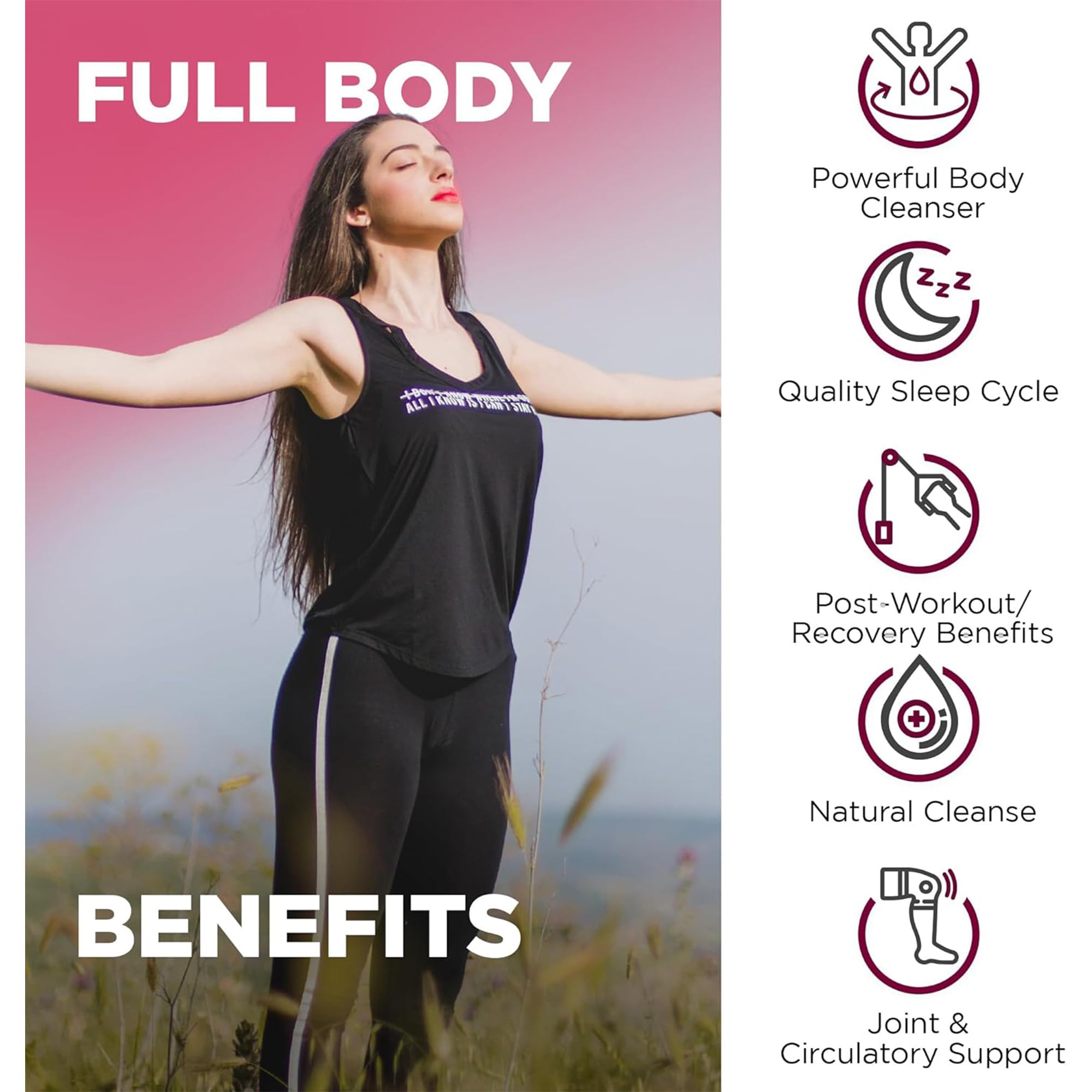 Nutrivein Tart Cherry Capsules on a clean surface for active living.