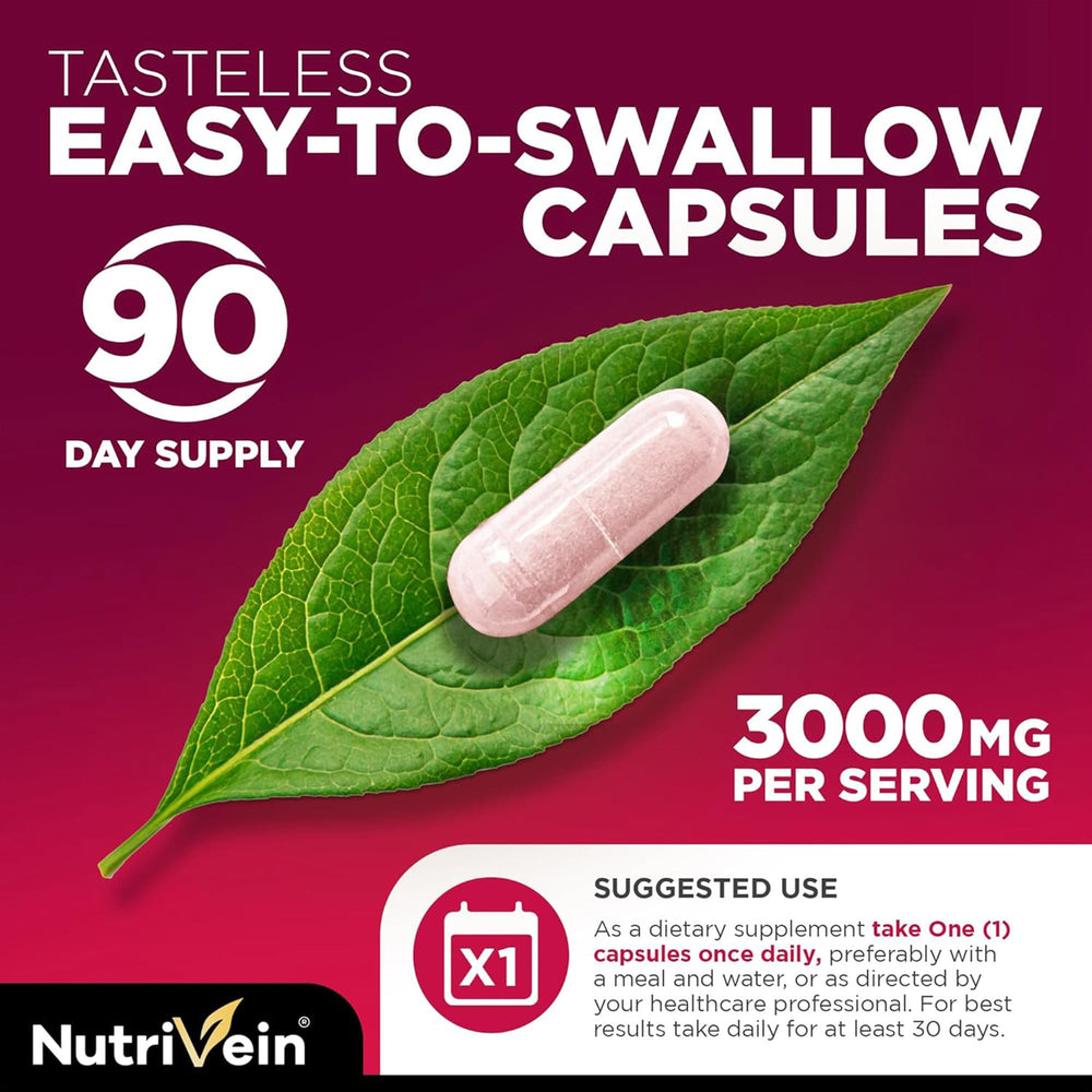 Nutrivein Premium Tart Cherry Capsules pour action for quick intake.