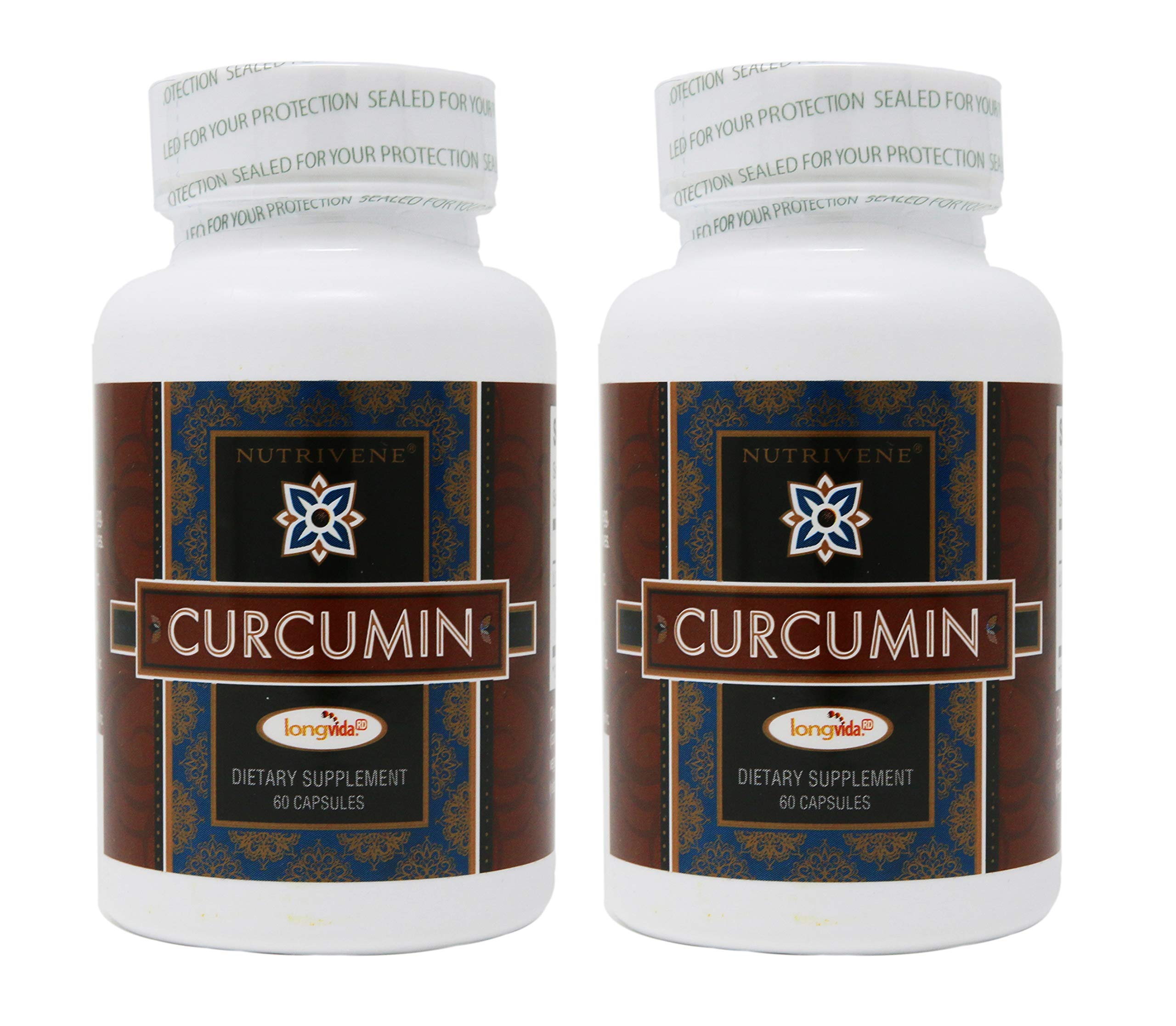 Nutrivene Curcumin Longvida bottle front, optimized delivery for daily wellness.