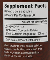 Nutrivene Curcumin Longvida capsules close-up emphasizing optimized delivery.