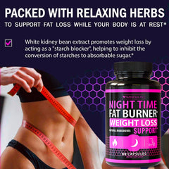NuttraFaza INC night time weight loss pills capsules closeup showing swallowable texture