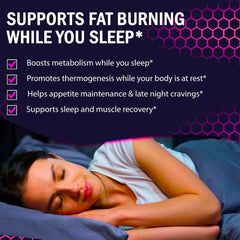 NuttraFaza INC night time weight loss pills label back view reveals ingredients
