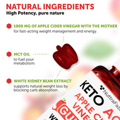 NuttraFaza Keto ACV Gummies close-up reveals chewy texture and apple flavor.