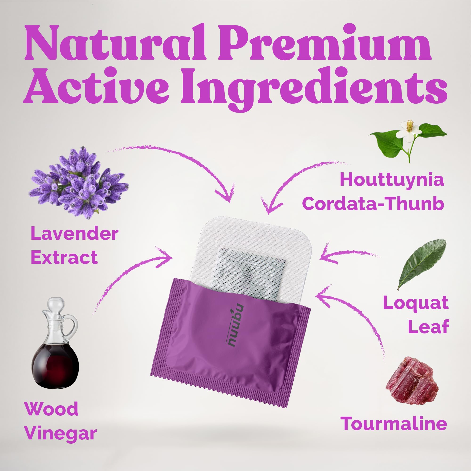 Nuubu Lavender Foot Pads self-adhesive close-up demonstrates secure, easy wear.