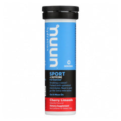 Nuun Energy Cherry Limeade tubes on display for portable hydration.