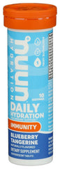 Nuun Immunity blueberry-tangerine packaging, compact 8-pack for on-the-go hydration