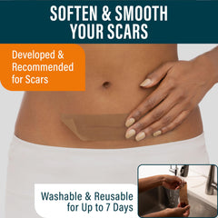 NUVADERMIS silicone scar sheet breathable soft wear for all-day comfort