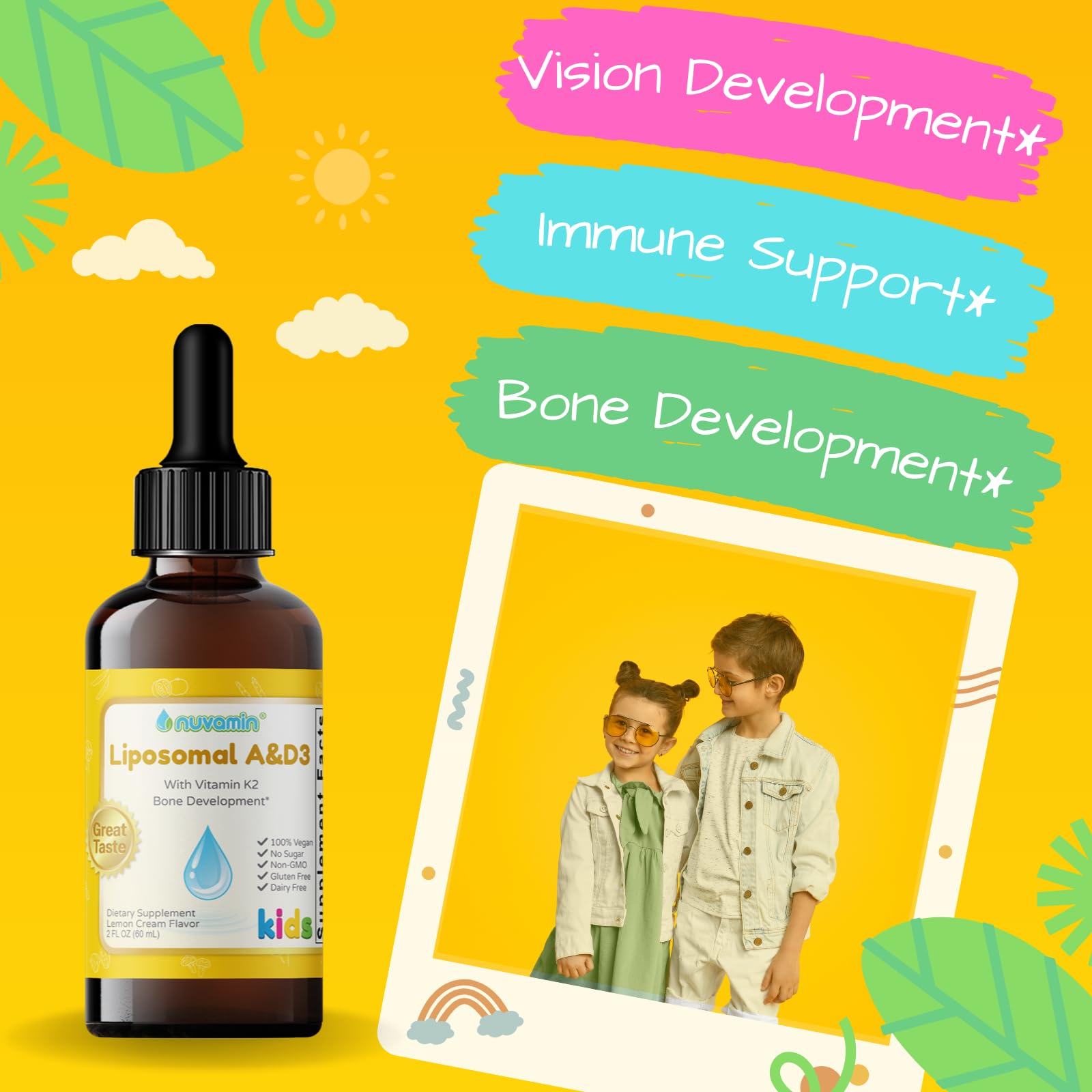 Nuvamin liposomal delivery graphic illustrating enhanced absorption.