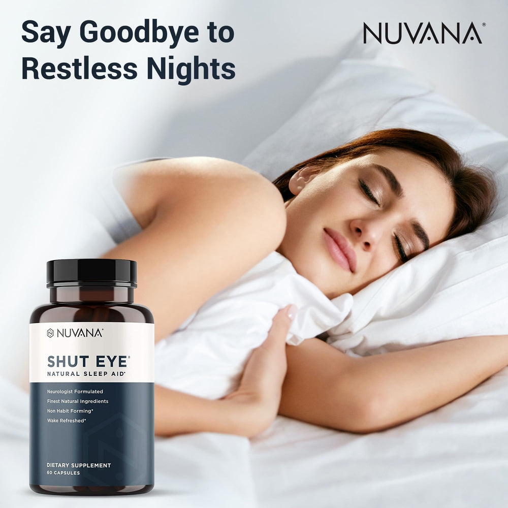 Nuvana Shut Eye vegan non-GMO icon on the box