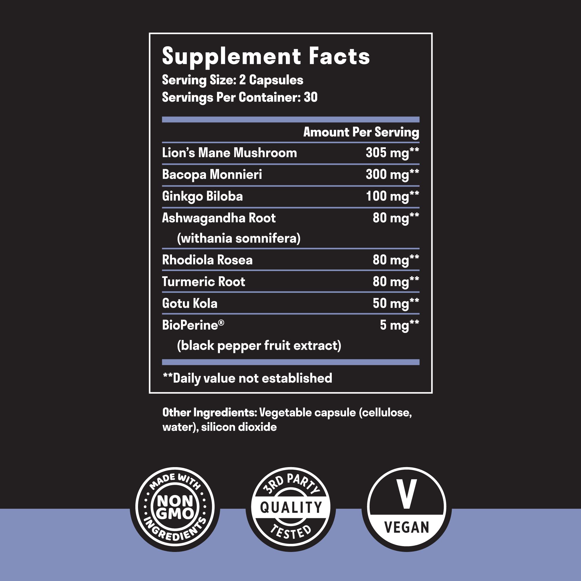 Close-up of Nuven Naturals capsules for convenient nootropic use.