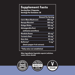 Close-up of Nuven Naturals capsules for convenient nootropic use.