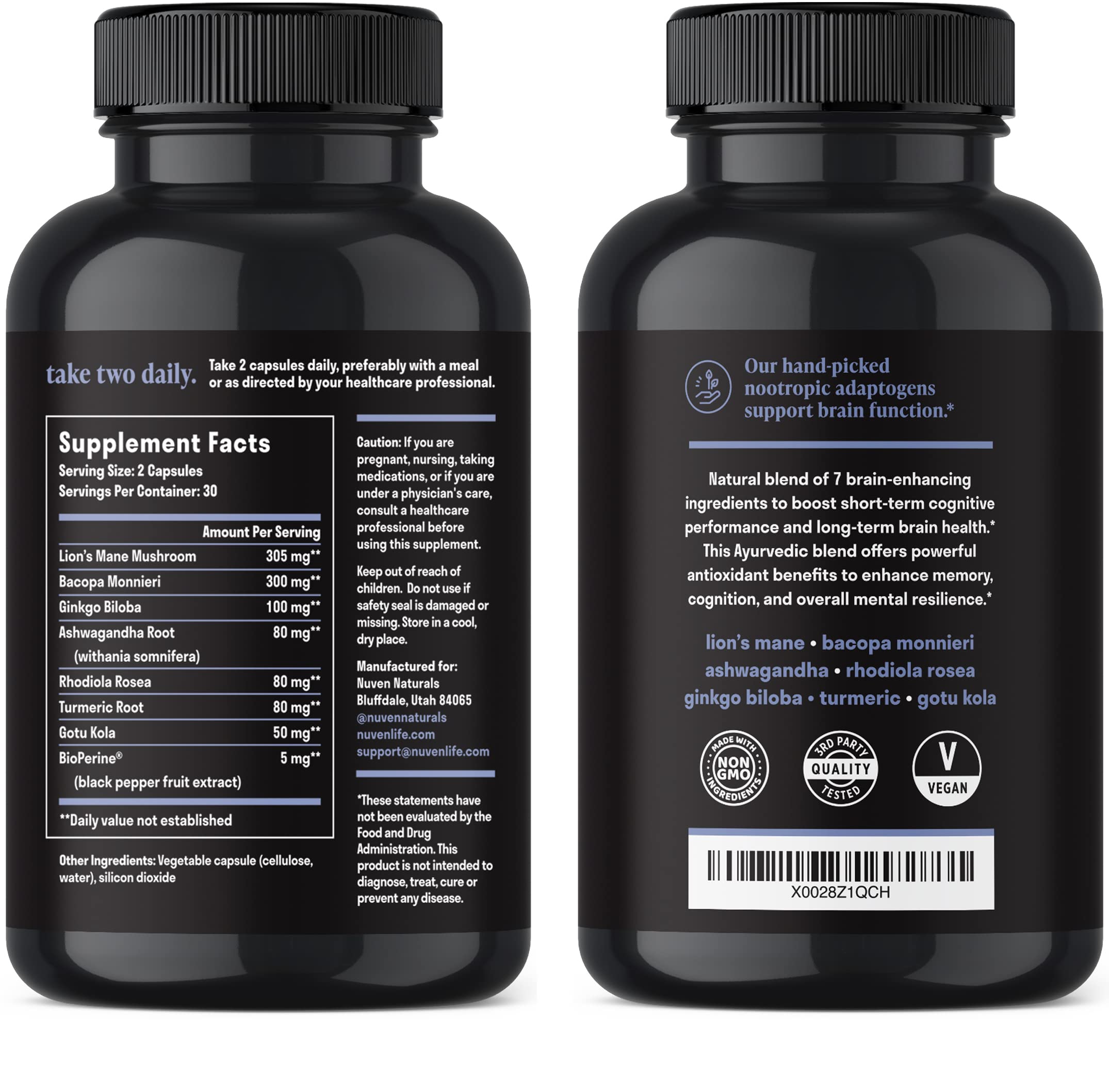 Nuven Naturals daily morning routine image suggests consistent cognitive support.