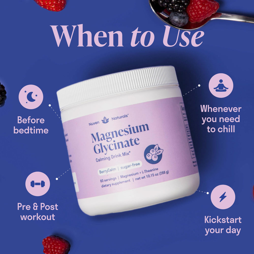 Nuven Naturals daily-relaxation ritual promotes easy wind-down.