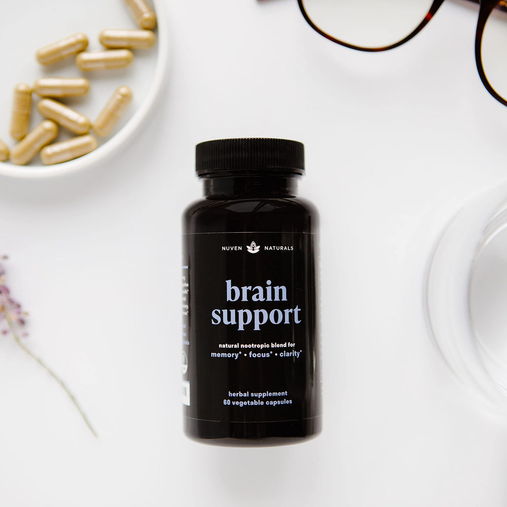Nuven Naturals Ginkgo Biloba leaves emphasize brain support.