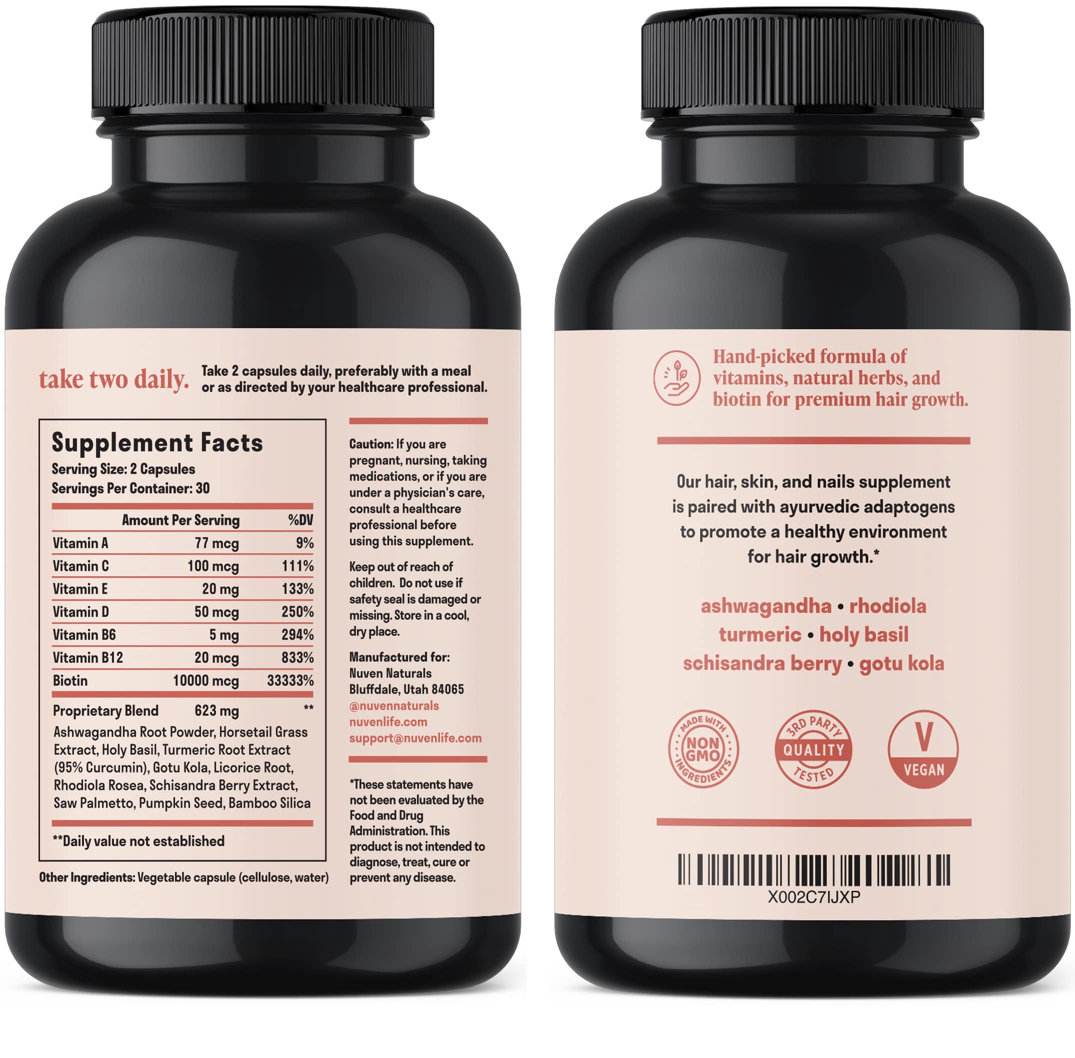 Gluten-free symbol displayed on Nuven Naturals label
