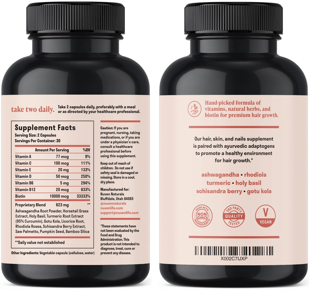 Gluten-free symbol displayed on Nuven Naturals label