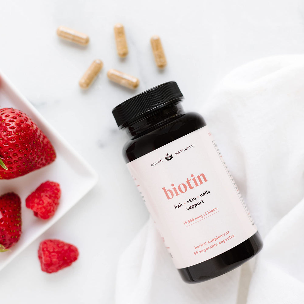 Vegan and non-GMO badge on Nuven Naturals packaging