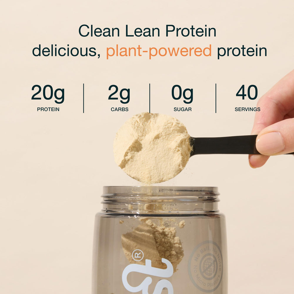 Nuzest European golden peas ingredient highlights clean water-based isolation.