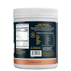 Nuzest shake in glass showing rich flavor and smooth texture