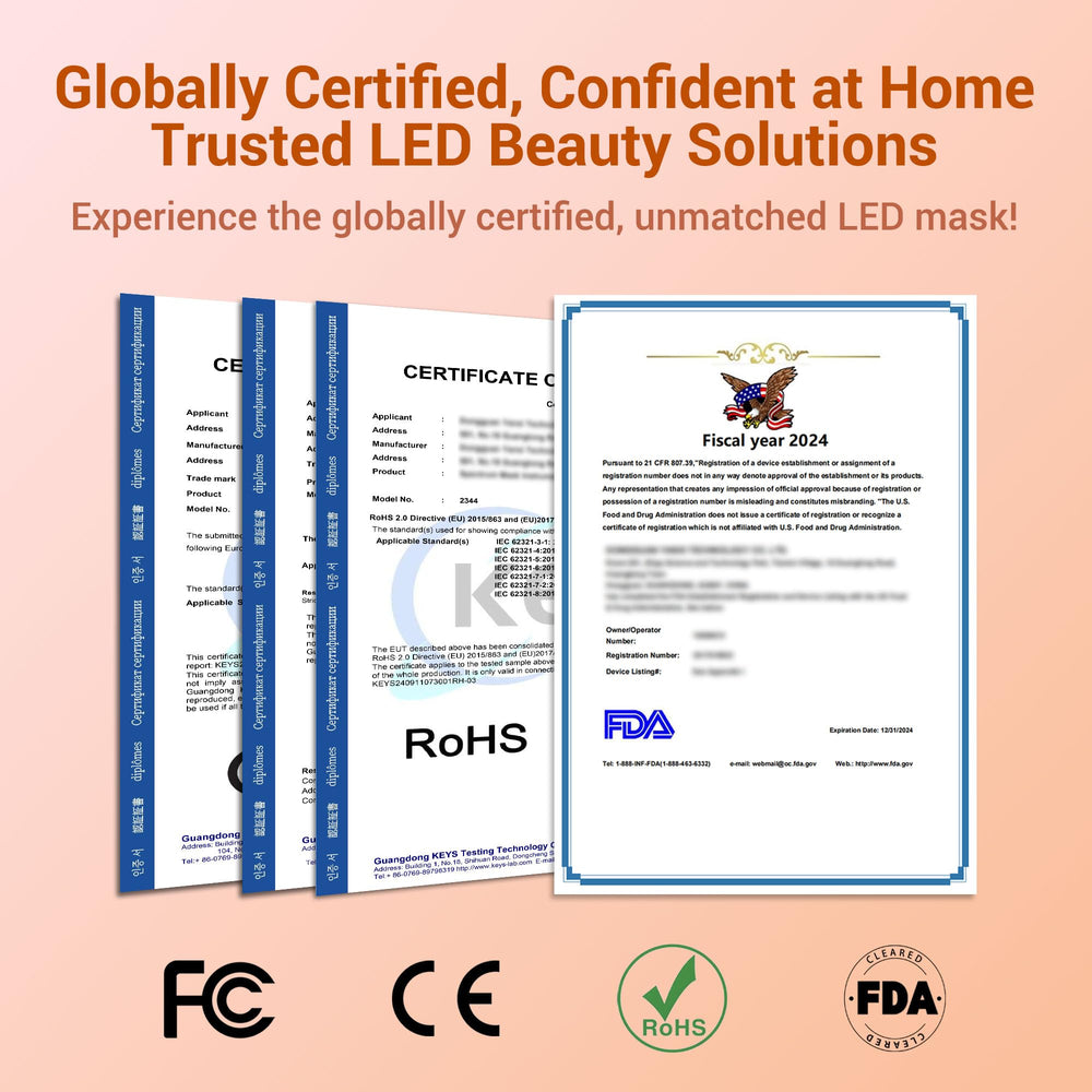 NVBOTY LED face mask compact design suitable for travel and storage